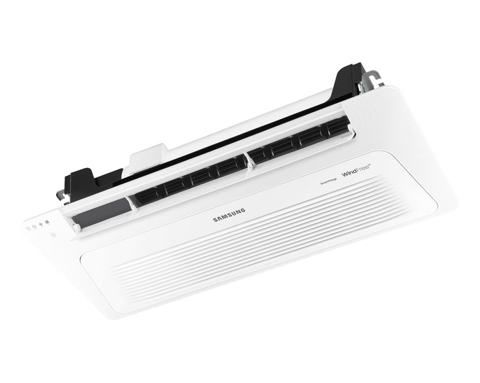 Dàn lạnh Samsung cassette 1 hướng WindFree™ AM017NN1PEH/TS, góc nghiêng khi cửa gió mở