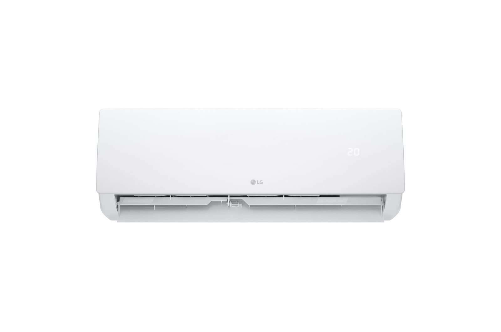 Mặt trước với cửa gió mở rộng của máy lạnh LG IFC12M1