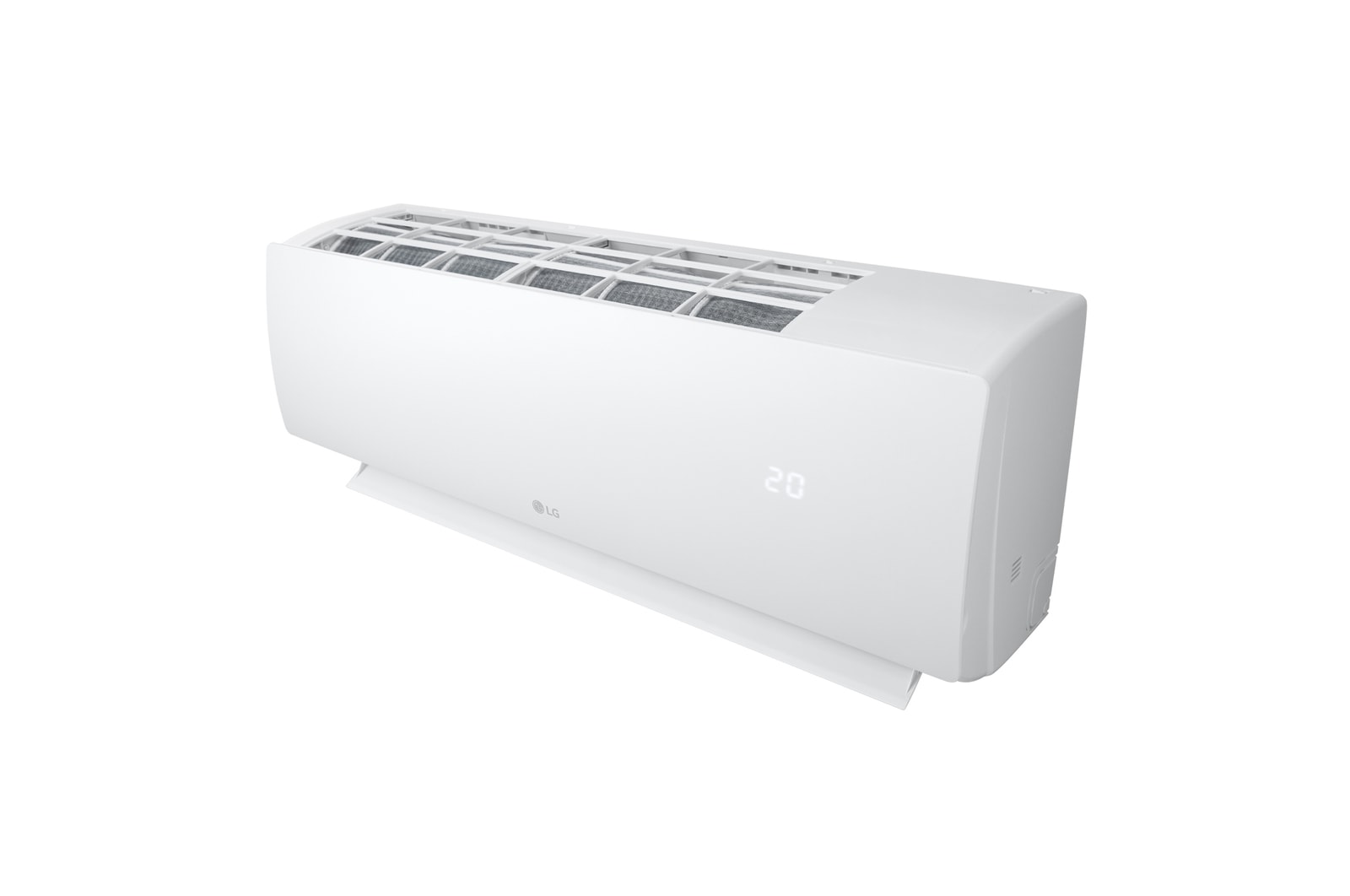 Mặt trên nhìn từ bên trái của máy lạnh LG IFC12M1