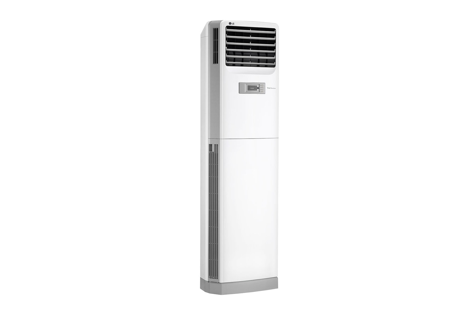 Máy lạnh tủ đứng LG V24PAC nhìn chéo bên phải với cửa gió mở