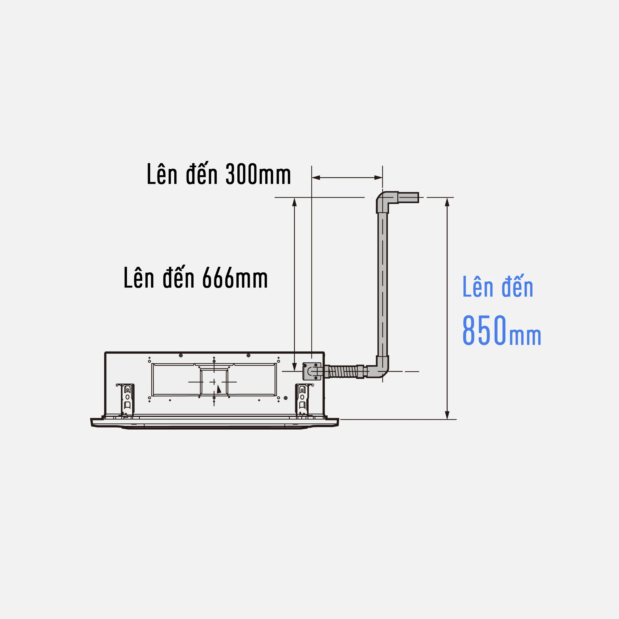 Bơm nước ngưng có độ nâng 850 mm