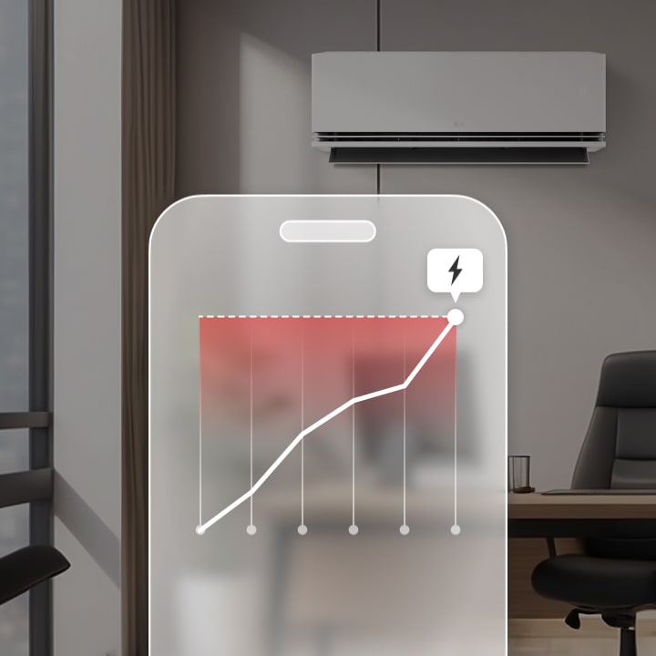 Hình minh họa kW Manager và ứng dụng LG ThinQ