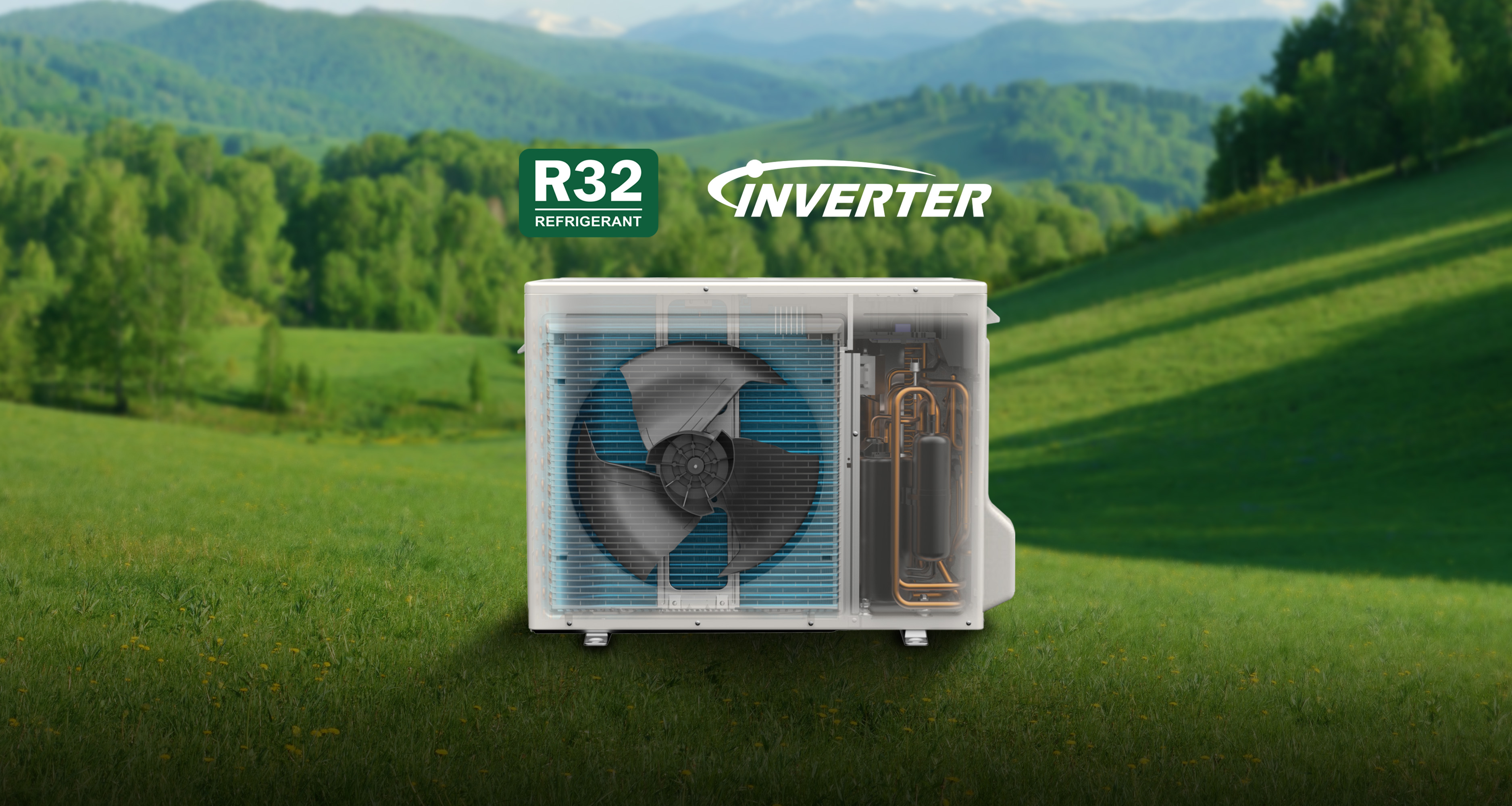 Inverter và R32 cùng hỗ trợ hiệu quả vận hành trên máy lạnh Panasonic YZ9WKH-8