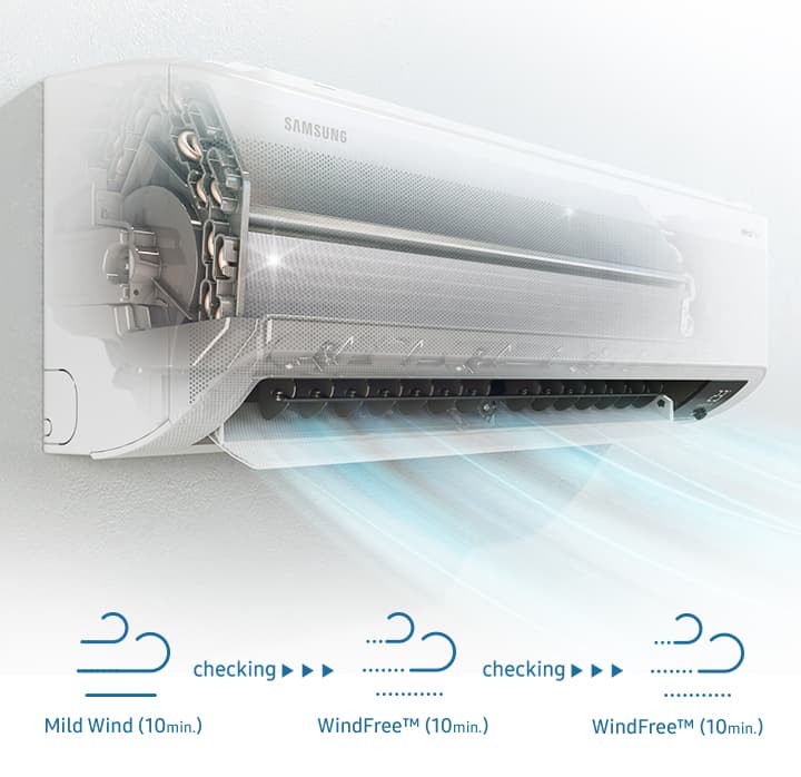 Minh họa Auto Clean của Samsung