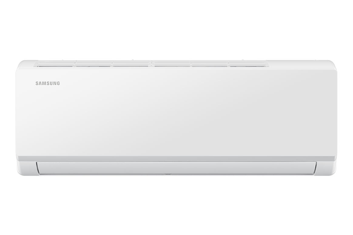 Mặt trước dàn lạnh màu trắng, cánh gió đóng Samsung F-AR40H09D1AT