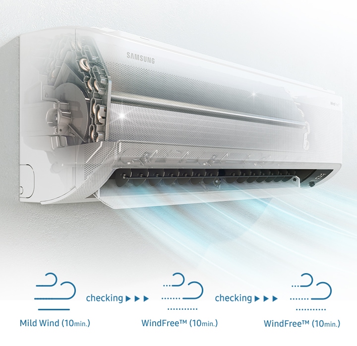 Minh họa Auto Clean của Samsung