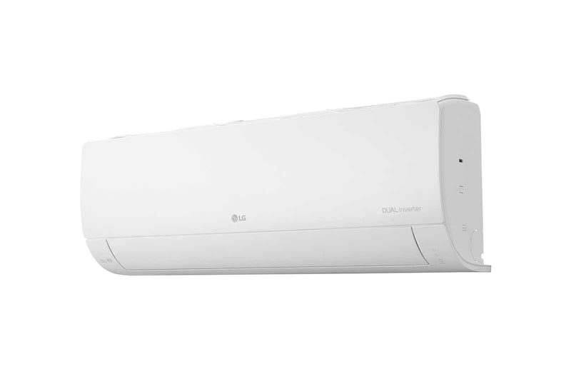 Máy lạnh LG IEC12M1 nhìn chéo bên phải, cửa gió đóng