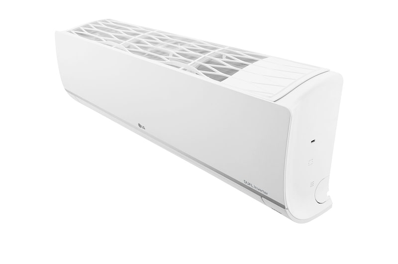 Máy lạnh LG V18API1 nhìn từ trên xuống, thấy lưới hút gió