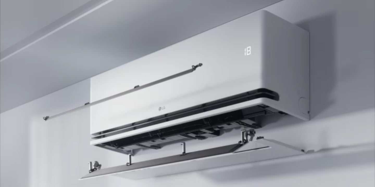 Cận cảnh cửa gió kép của máy lạnh LG