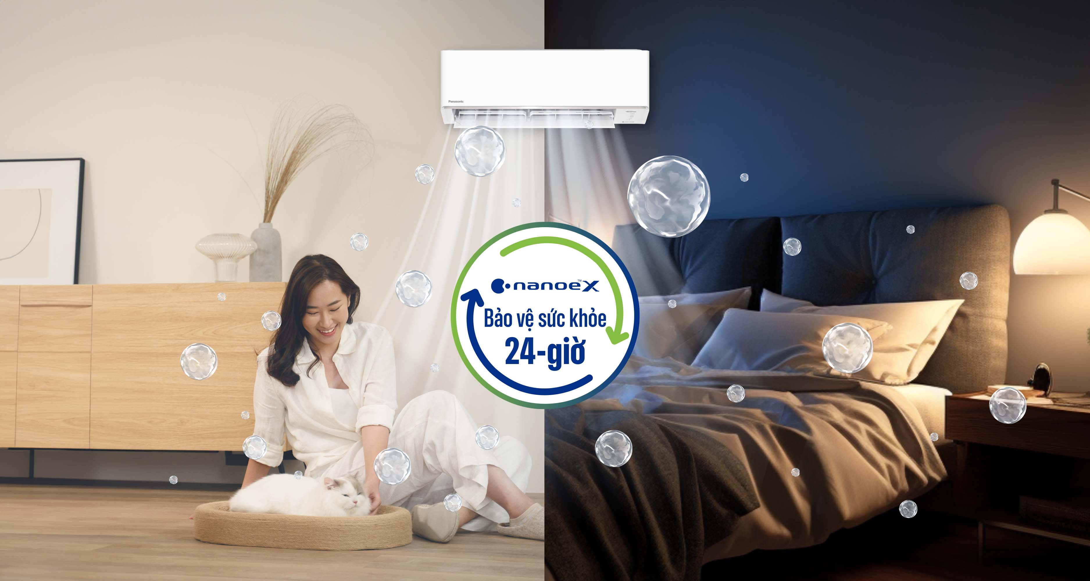 Chủ động chăm sóc không khí với nanoe™ X trên máy lạnh Panasonic RU18CKH-8D