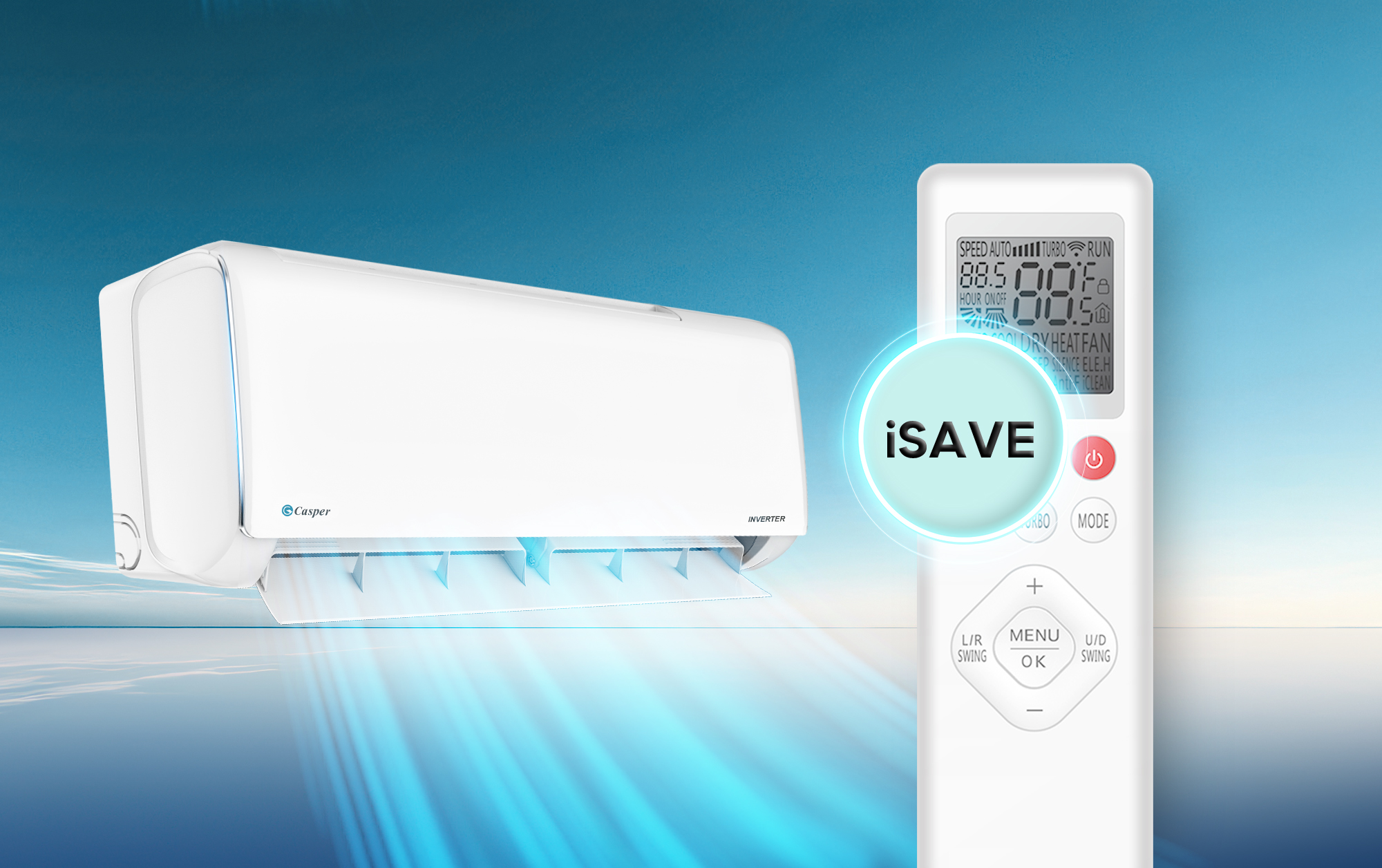 iSave với một lần chọn chế độ – Casper JC-09IU36