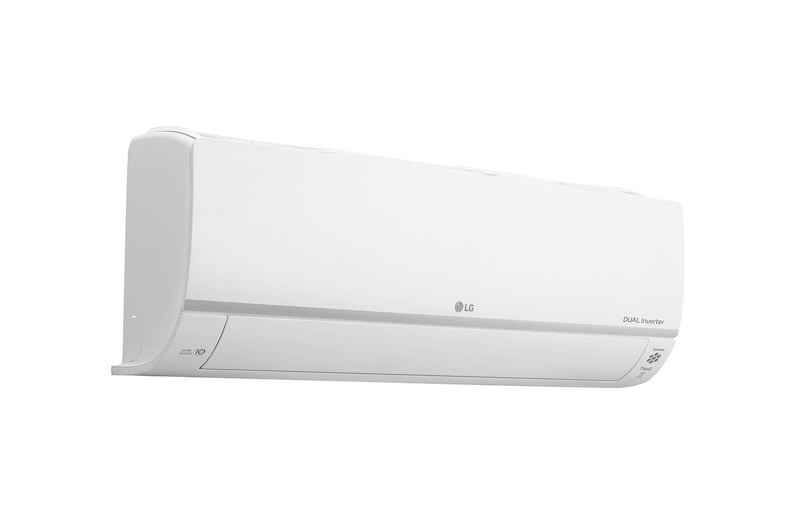 Máy lạnh LG V10API1 nhìn chéo phía trái, cửa gió đóng