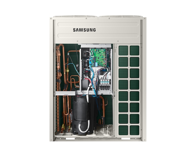 Dàn nóng Samsung VRF DVM S2 hai chiều AM200AXVGGH/EU, cụm kỹ thuật khi mở nắp
