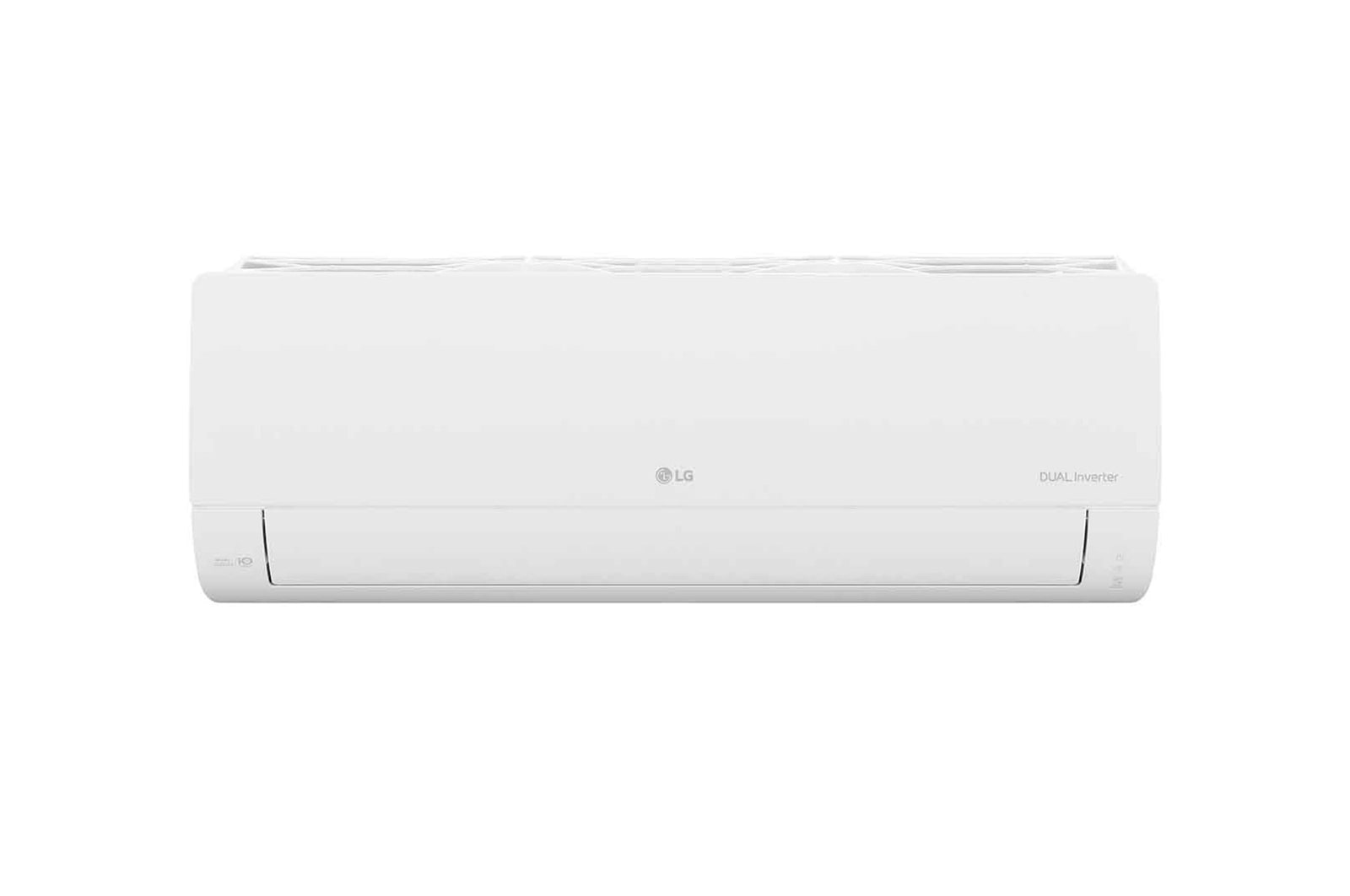 Máy lạnh LG IEC09M1 nhìn chính diện, cửa gió đóng