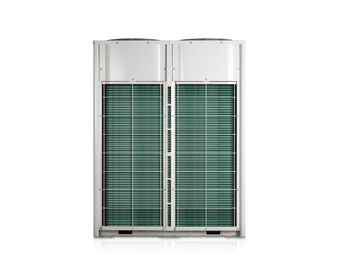 Dàn nóng Samsung VRF DVM S hai chiều AM160FXVAGH/EU, mặt sau và dàn trao đổi nhiệt
