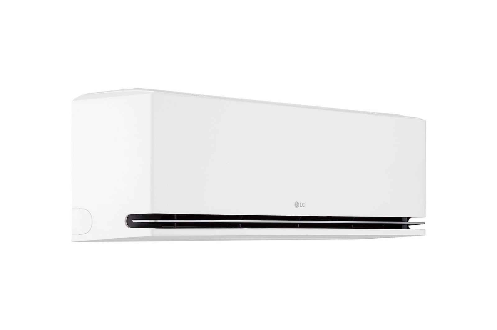 Cận cảnh mặt trước và cạnh bên dàn lạnh trên trang LG IDC18M2