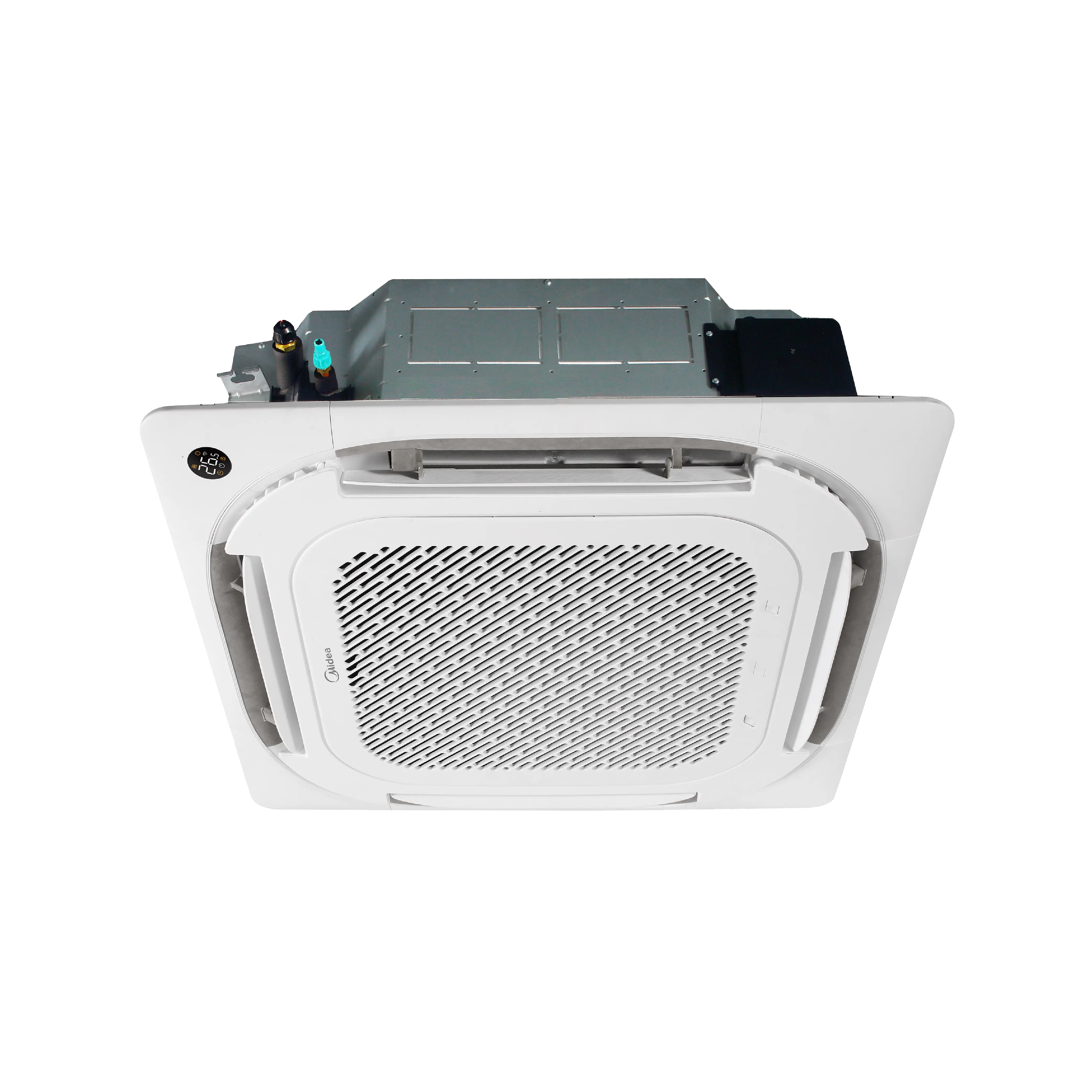 Dàn lạnh cassette Midea MCFO-25CRN8 và mặt nạ màu trắng