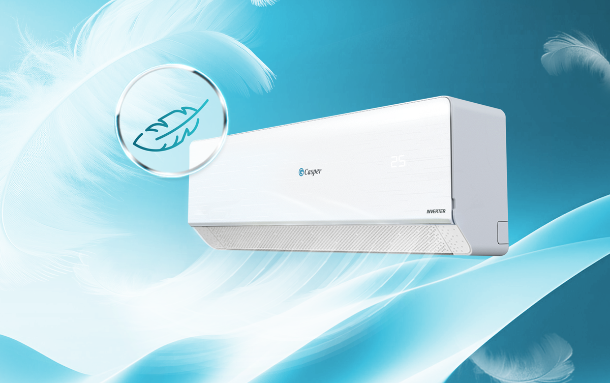 SilkAir phân tán luồng mát qua các lỗ khí nhỏ – Casper QH-18IU36A