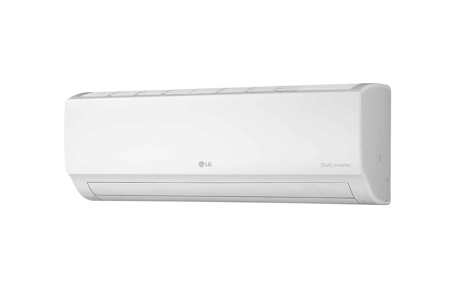 Máy lạnh LG IEC09G1 nhìn chéo bên phải, cửa gió đóng