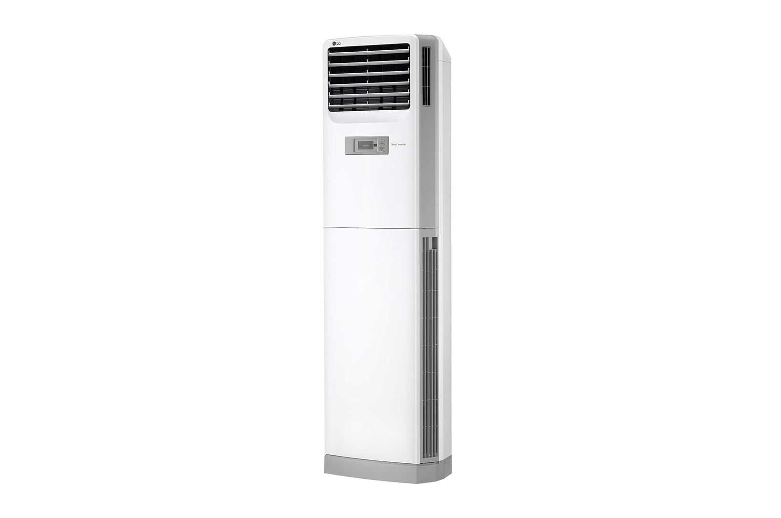 Máy lạnh tủ đứng LG V24PAC nhìn chéo bên trái với cửa gió mở