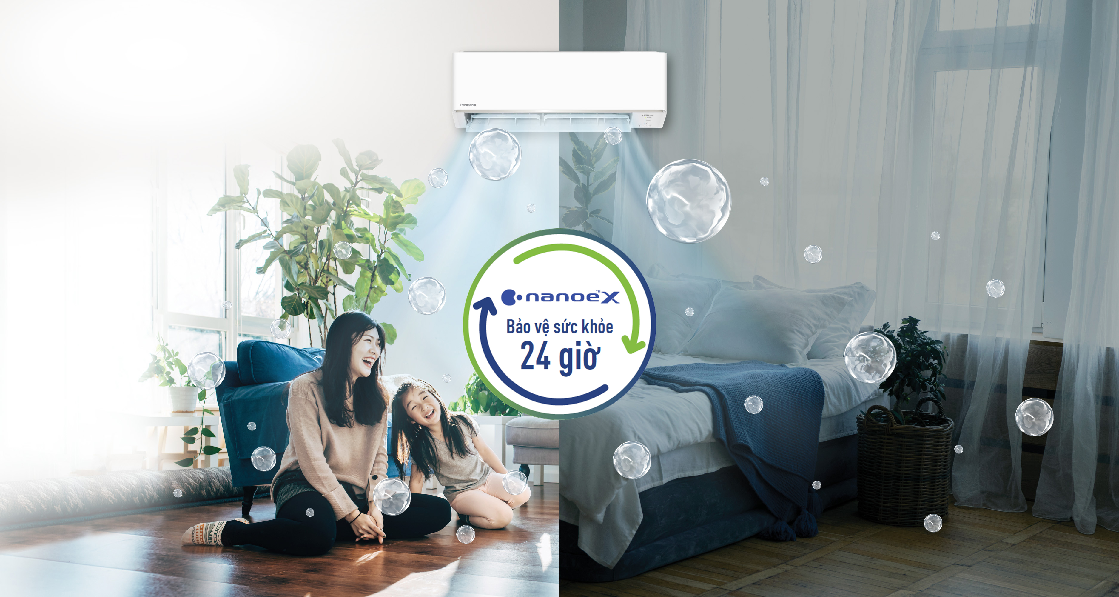 Chủ động chăm sóc không khí với nanoe™ X trên máy lạnh Panasonic LU18AKH-8