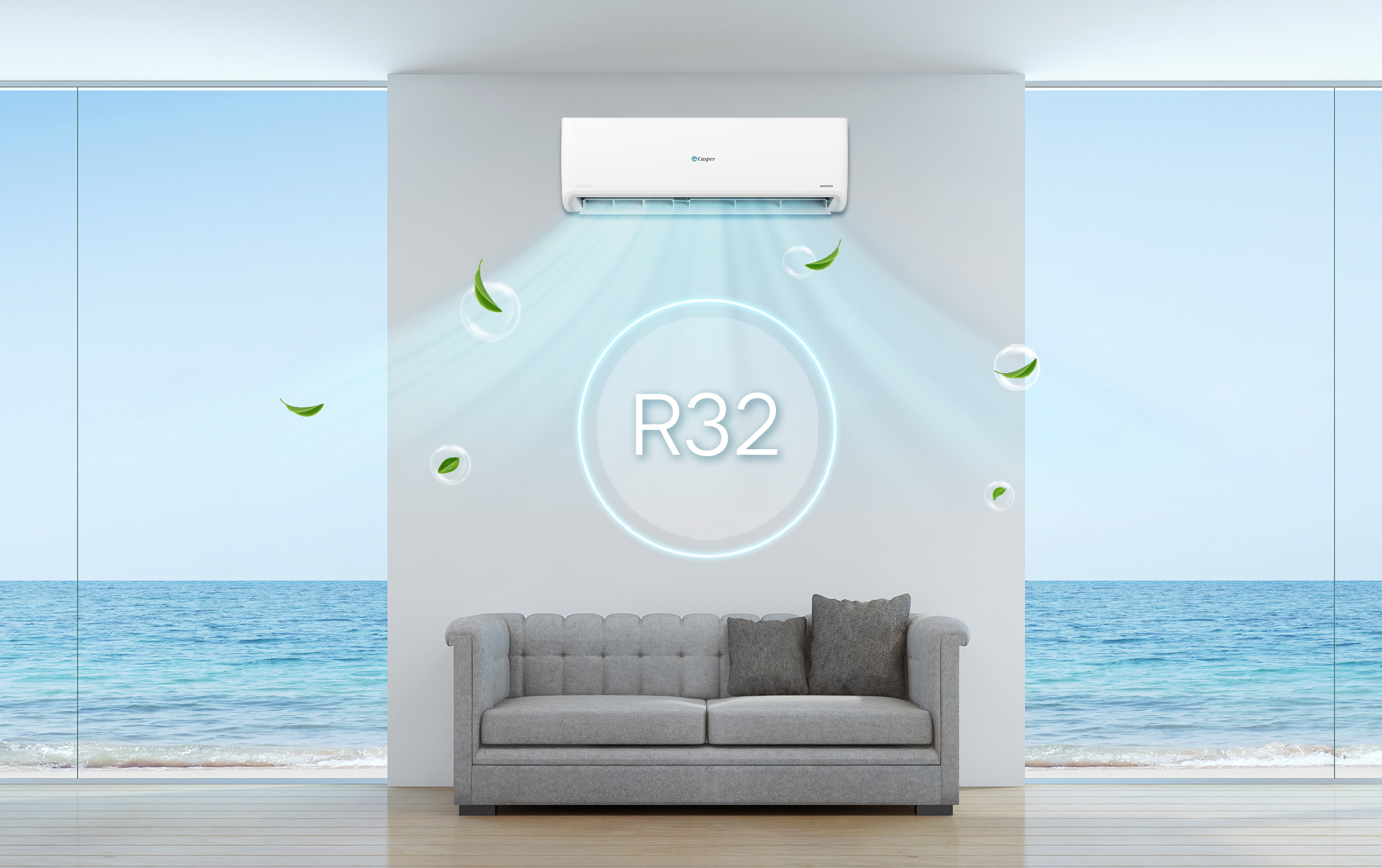 R32 và các tiện ích được công bố – Casper GC-09IS35