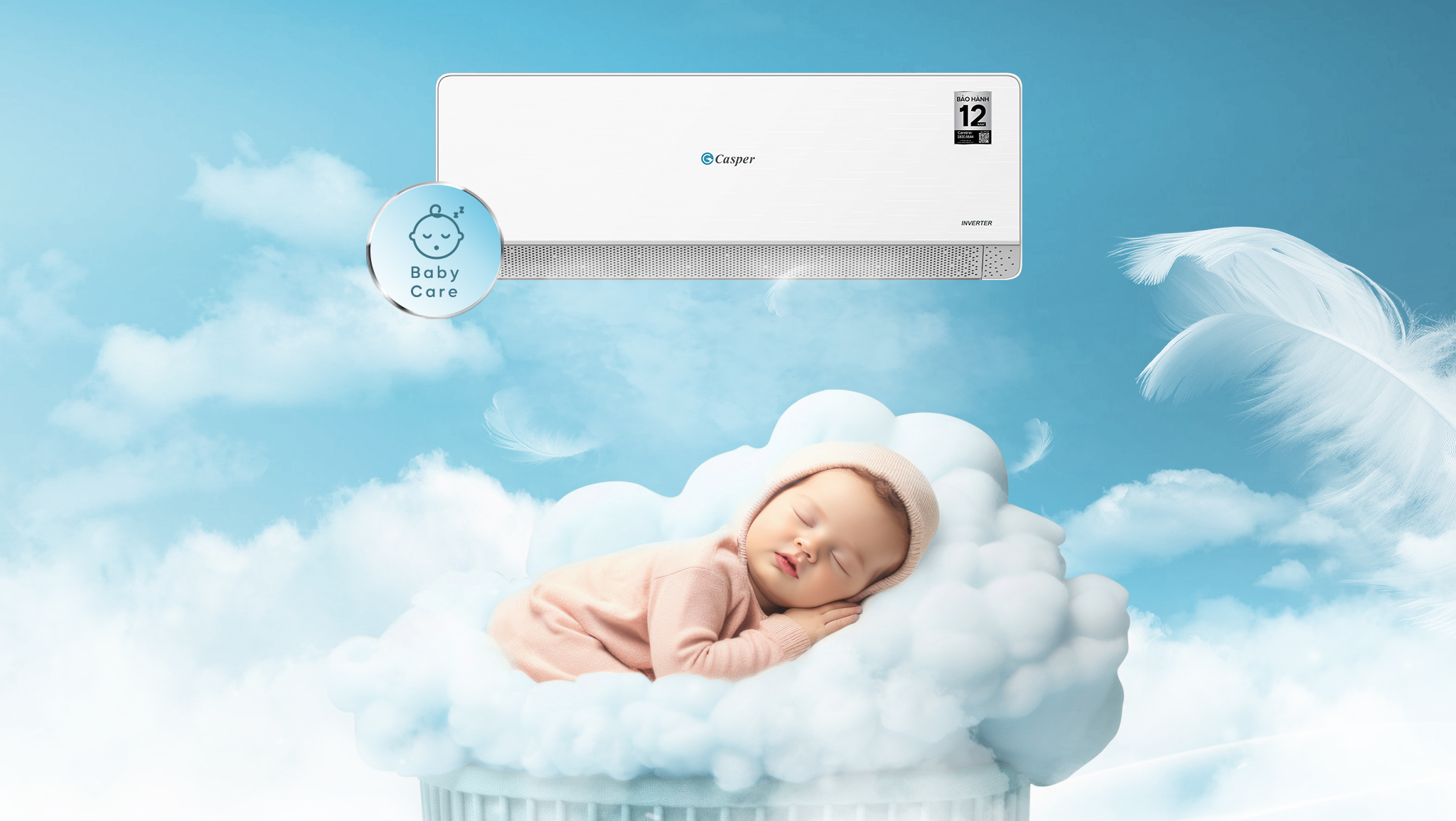 BabyCare cho những lúc cần luồng mát nhẹ – Casper QC-09IU36A