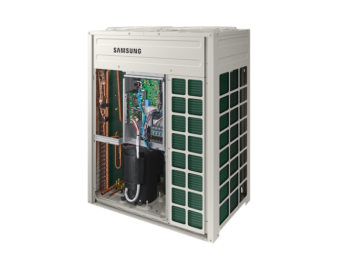 Dàn nóng Samsung VRF DVM S2 hai chiều AM200AXVGGH/EU, góc nghiêng khi mở nắp kỹ thuật