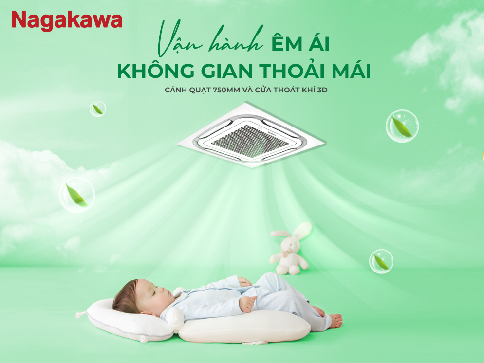 Minh họa cách bố trí máy lạnh NIT-C36R2U35