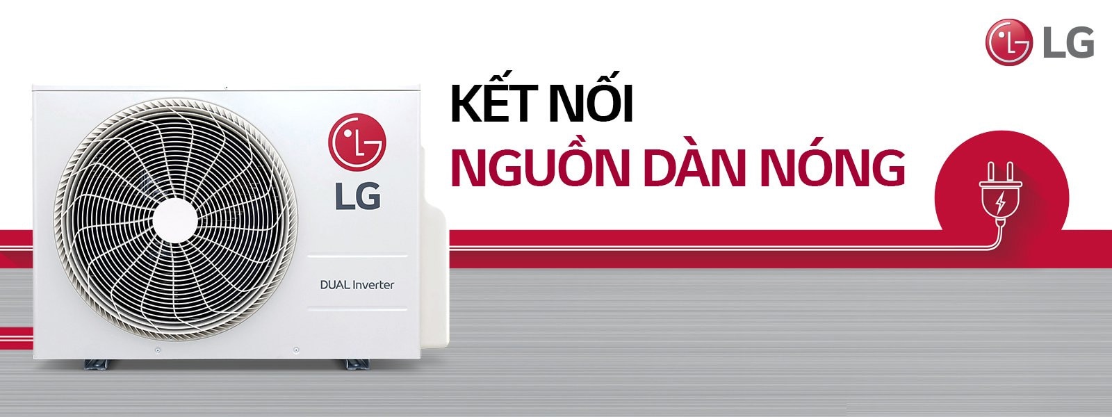 Hình LG minh họa kết nối nguồn tại dàn nóng