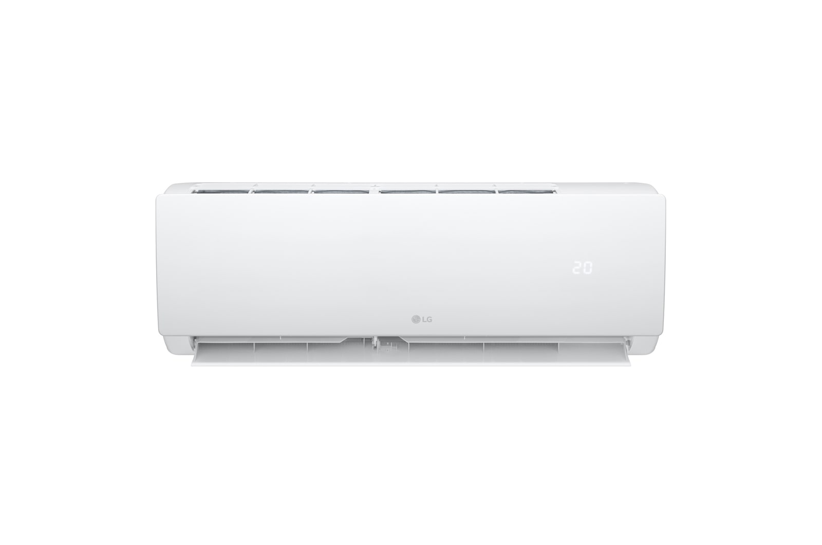 Mặt trước với khe gió mở của máy lạnh LG IFC12M1