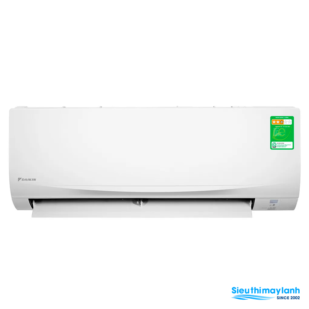 Daikin FTF50XV1V nhìn chính diện kèm nhãn năng lượng