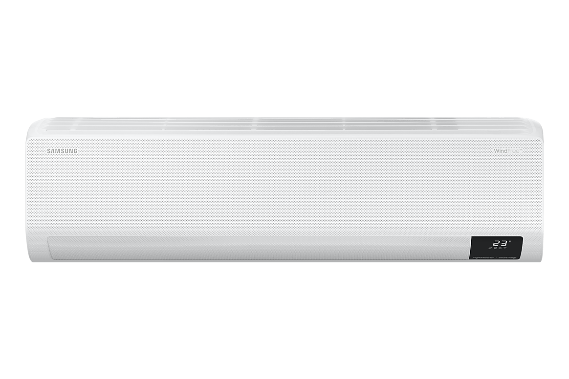 Mặt trước dàn lạnh màu trắng, cánh gió đóng Samsung F-AR24CYFCA-4G