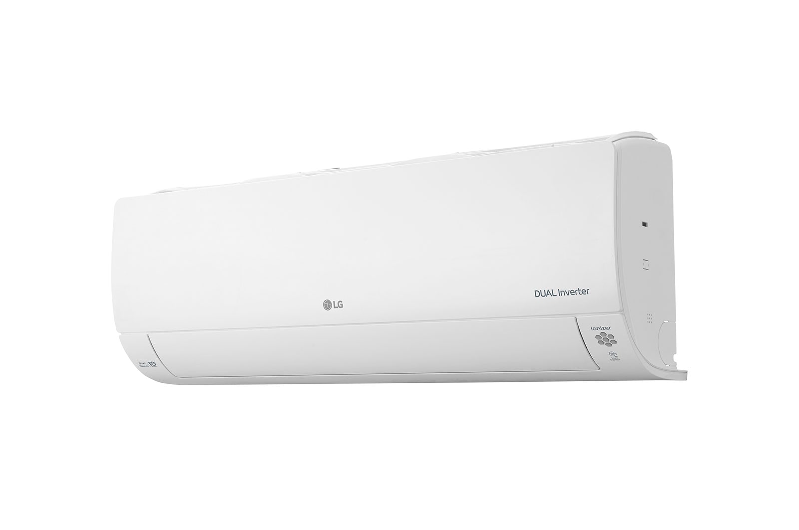Máy lạnh LG V13APH2 nhìn chéo phía phải, cửa gió đóng