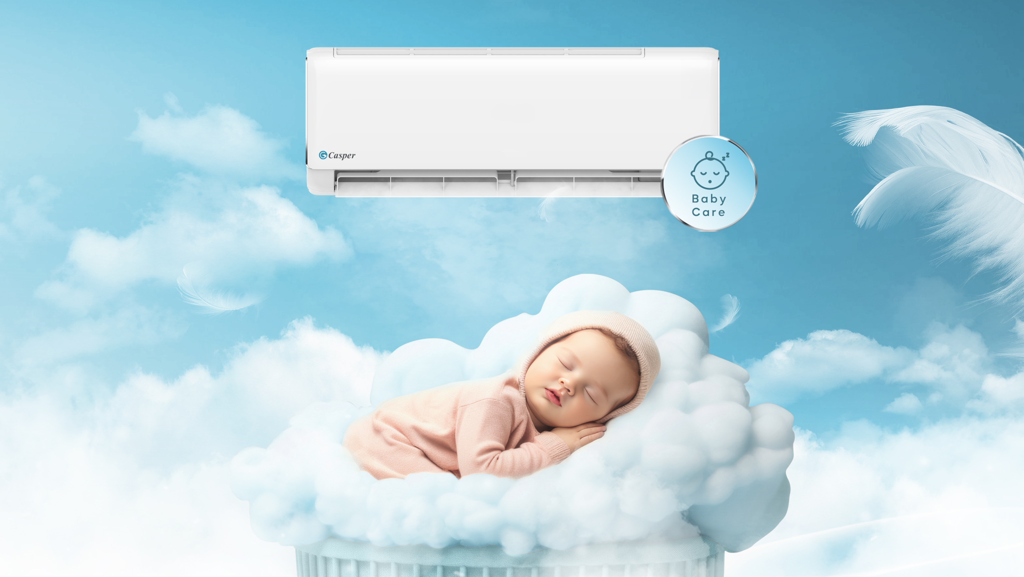 BabyCare cho luồng khí nhẹ khi nghỉ ngơi – Casper JC-09IU36