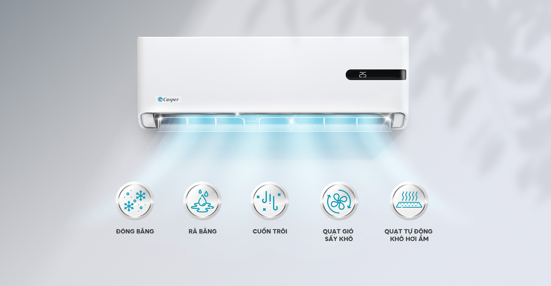 Chu trình tự làm sạch iClean – Casper GC-09IS35