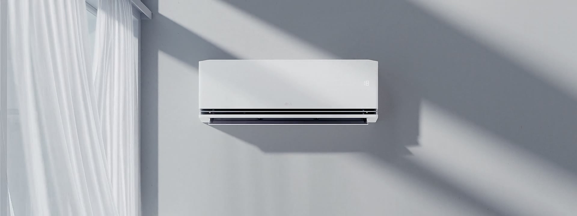 Thiết kế dàn lạnh LG DUALCOOL trên nền nội thất