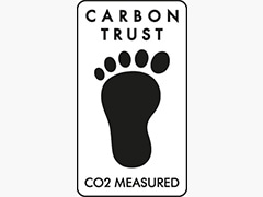 Biểu trưng Carbon Trust CO2 Measured trên trang sản phẩm LG