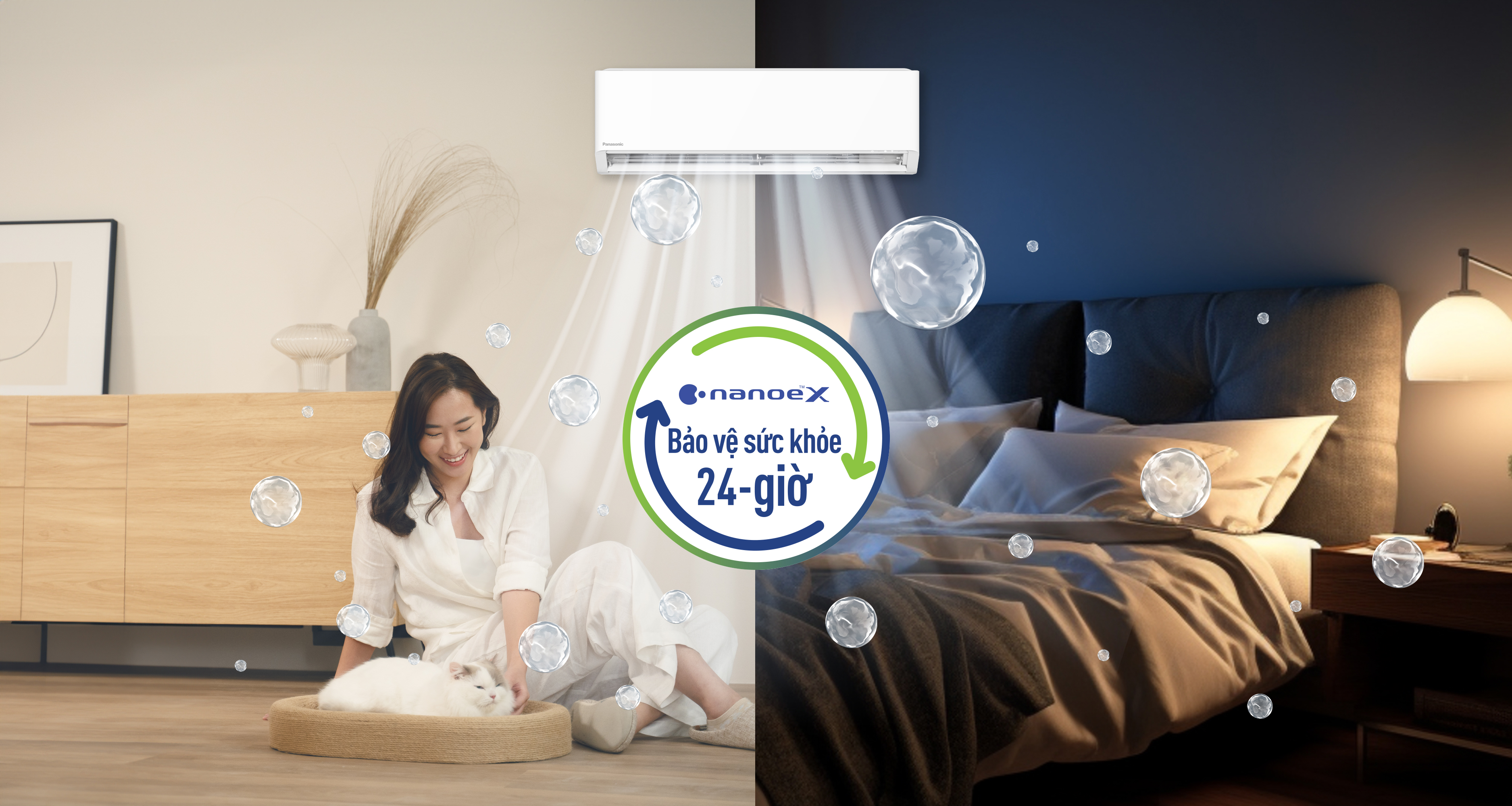 Chủ động chăm sóc không khí với nanoe™ X trên máy lạnh Panasonic U18BKH-8