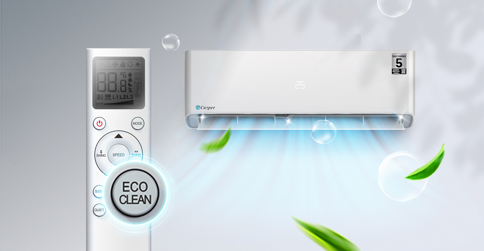 Eco chọn mức nhiệt 26°C bằng một thao tác – Casper SC-18FB36A