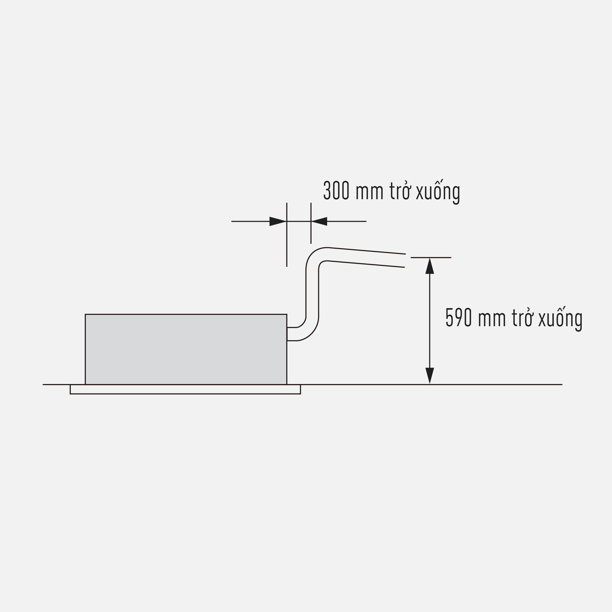 Bơm nước ngưng tích hợp nâng tới 590 mm