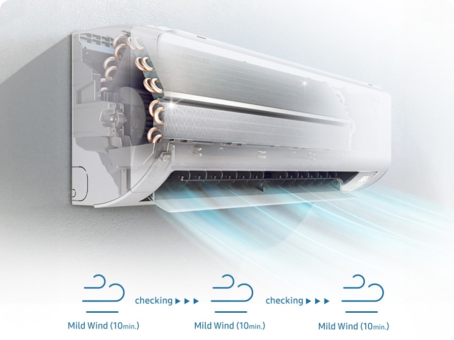 Minh họa Auto Clean của Samsung