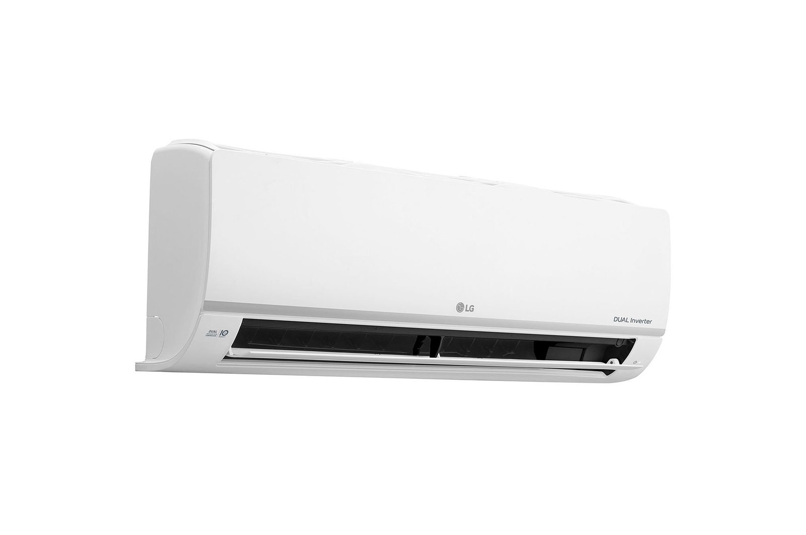 Góc trái, cửa gió mở của máy lạnh LG IOC12S1