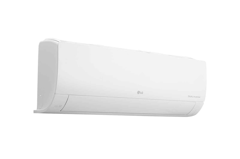 Máy lạnh LG IEC18M2 nhìn chéo bên trái, cửa gió đóng