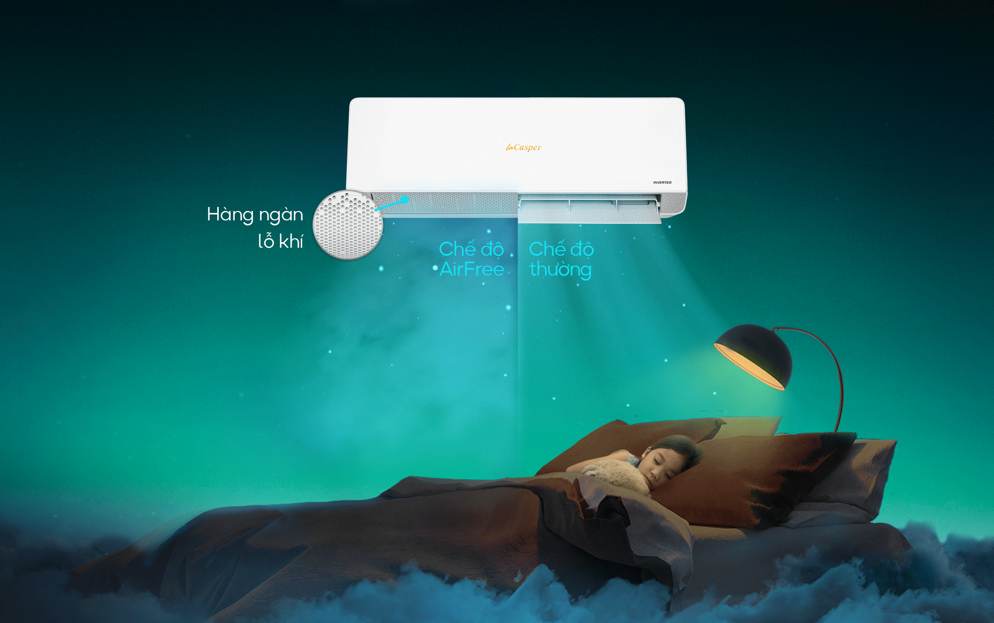 SilkAir phân tán luồng mát qua các lỗ khí nhỏ – Casper XC-09IU38