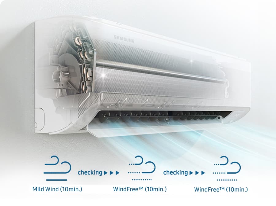 Minh họa Auto Clean của Samsung