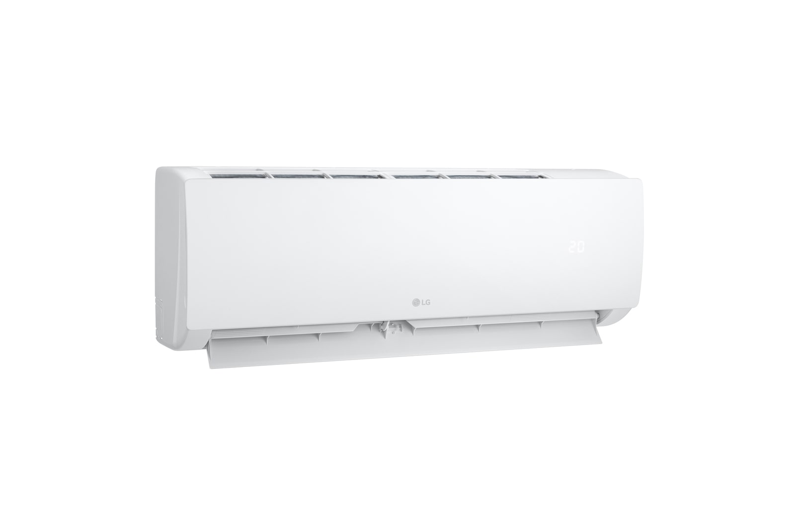 Góc phải với cửa gió mở của máy lạnh LG IFC12M1
