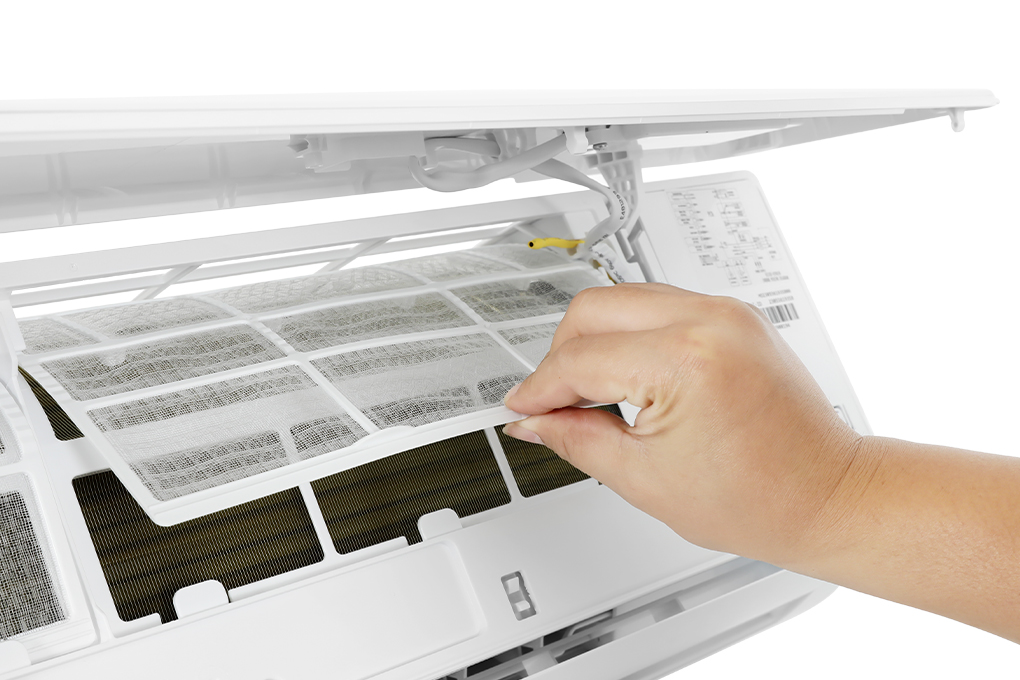 Tháo lưới lọc dàn lạnh TCL TAC-13CSD/XAB1I để vệ sinh