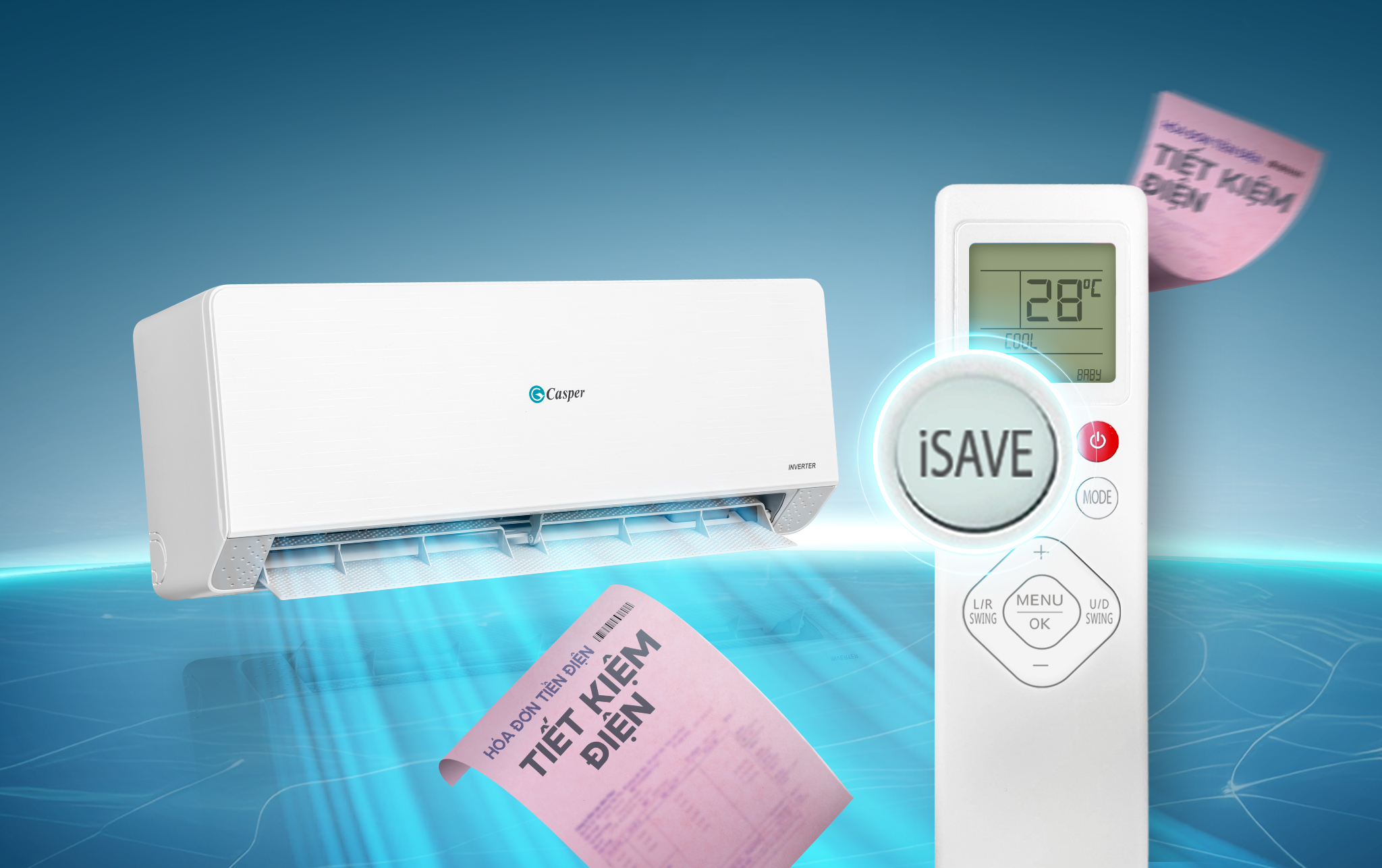 iSave đưa máy về cấu hình tiết kiệm bằng một nút bấm – Casper QH-18IU36A