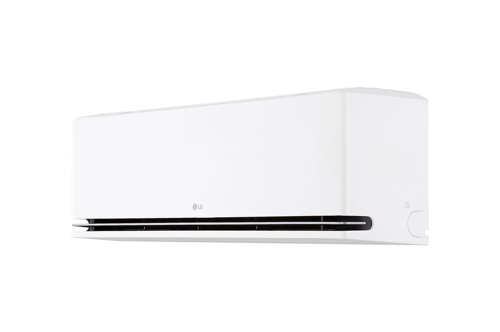 Dàn lạnh nhìn chéo, thể hiện đường viền cửa gió trên trang LG IDC18M2